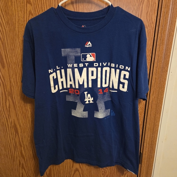 Majestic Other - Majestic Los Angeles Dodgers 2014 Playoffs Shirt Sz Large Men's MLB
